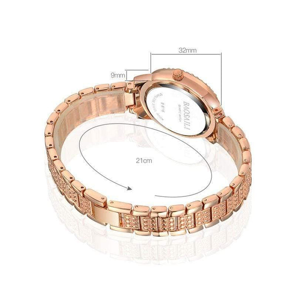 Planet Gates Golden Quartz Watch Women Silver Rose Gold Bracelet Watches Crystal Diamond Dress Ladies Wristwatch Girl Clock 30