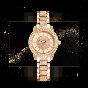 Planet Gates Golden Quartz Watch Women Silver Rose Gold Bracelet Watches Crystal Diamond Dress Ladies Wristwatch Girl Clock 30