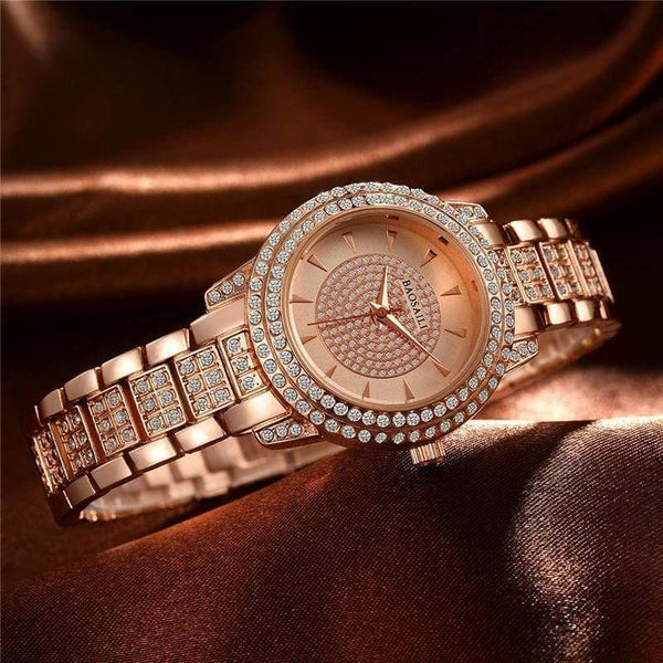 Planet Gates Golden Quartz Watch Women Silver Rose Gold Bracelet Watches Crystal Diamond Dress Ladies Wristwatch Girl Clock 30