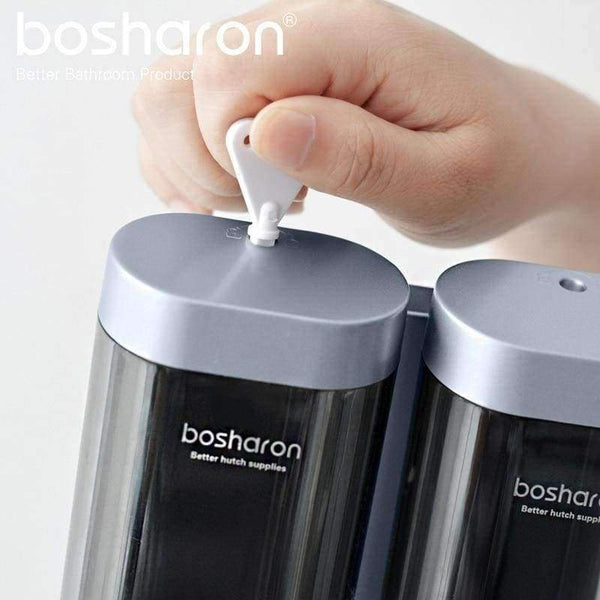 Planet Gates Golden Single Liquid Soap Dispenser Wall Mounted 300ml Plastic Shampoo Shower Gel Dispensers Hand Sanitizer Home Kitchen Bathroom Accessories