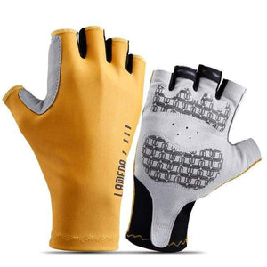 Planet Gates golden / XL Summer cycling gloves half finger men and women road bike mountain bike bicycle mtb riding bike gloves