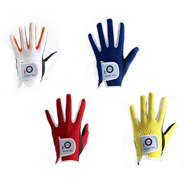 Planet Gates Golf Gloves Junior Boy Girl Value 2 Pack Left Hand Right Lh Rh Rain Grip Hot Wet Durable Fit Age 2-10 Years Golf Gloves