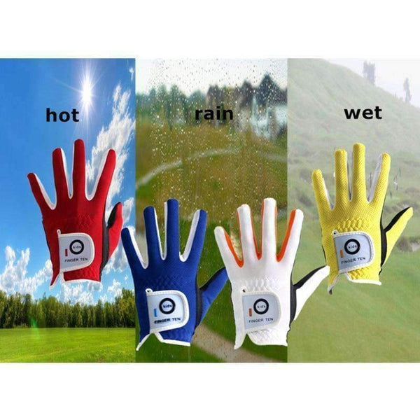 Planet Gates Golf Gloves Junior Boy Girl Value 2 Pack Left Hand Right Lh Rh Rain Grip Hot Wet Durable Fit Age 2-10 Years Golf Gloves