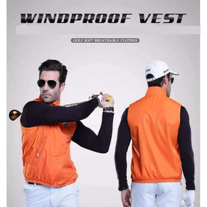 Planet Gates Golf Jackets Windbreaker Vest Waterproof Waistcoat Spring Autumn Light Cycling Sleeveless Jacket Outdoor Sportswear