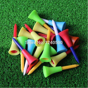 Planet Gates Golf Tools 100pcs 1 4/2'' 56mm Golf Tees Rubber Cushion Top Golf Equipment Muticolor