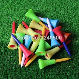Planet Gates Golf Tools 100pcs 1 4/2'' 56mm Golf Tees Rubber Cushion Top Golf Equipment Muticolor