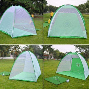 Planet Gates Golf Training Aids Indoor/Outdoor Foldable Golf Hitting Cage Garden Grassland Golf Practice Net 200x120x135cm