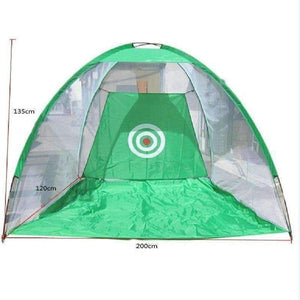 Planet Gates Golf Training Aids Indoor/Outdoor Foldable Golf Hitting Cage Garden Grassland Golf Practice Net 200x120x135cm