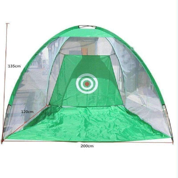 Planet Gates Golf Training Aids Indoor/Outdoor Foldable Golf Hitting Cage Garden Grassland Golf Practice Net 200x120x135cm