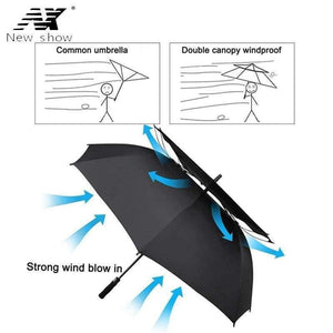 Planet Gates Golf umbrella men strong windproof Semi automatic long umbrella large man and women's Business umbrellas mens Custom logo