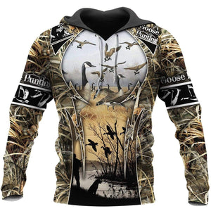 Planet Gates Goose Hunting 3D All Over Printed Men Hoodie Unisex Deluxe Sweatshirt Zip Pullover Casual Jacket Tracksuit KJ358