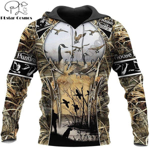 Planet Gates Goose Hunting 3D All Over Printed Men Hoodie Unisex Deluxe Sweatshirt Zip Pullover Casual Jacket Tracksuit KJ358