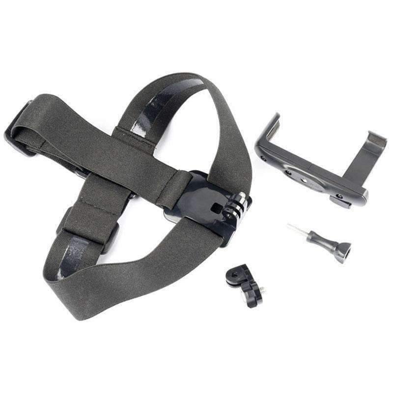 Planet Gates Gopro Head Strap Mount with Phone Clip / Bracket for iPhone Huawei Samsung for Climbing/ skiing/biking Sports 360 Degree Rotated
