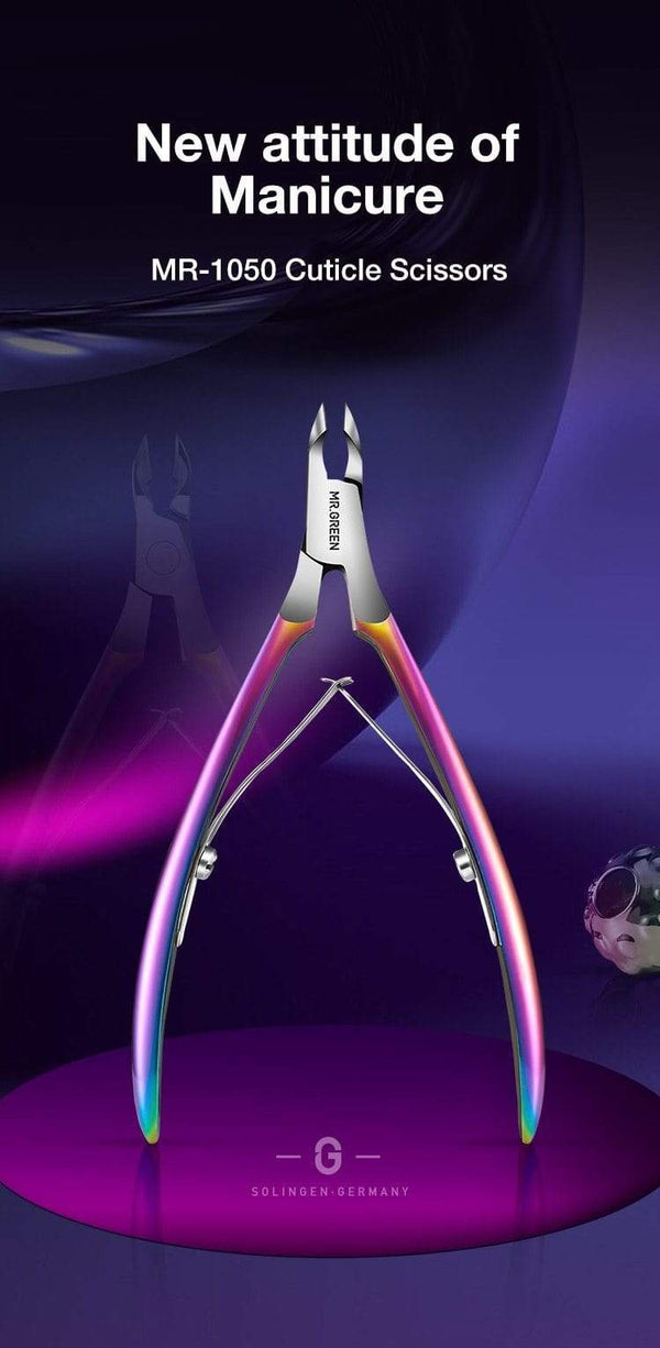 Planet Gates Gorgeous Colorful Cuticle Nippers Cuticle Clippers Nail Manicure Scissors Trimmer Dead Skin Remover Stainless Steel Tool