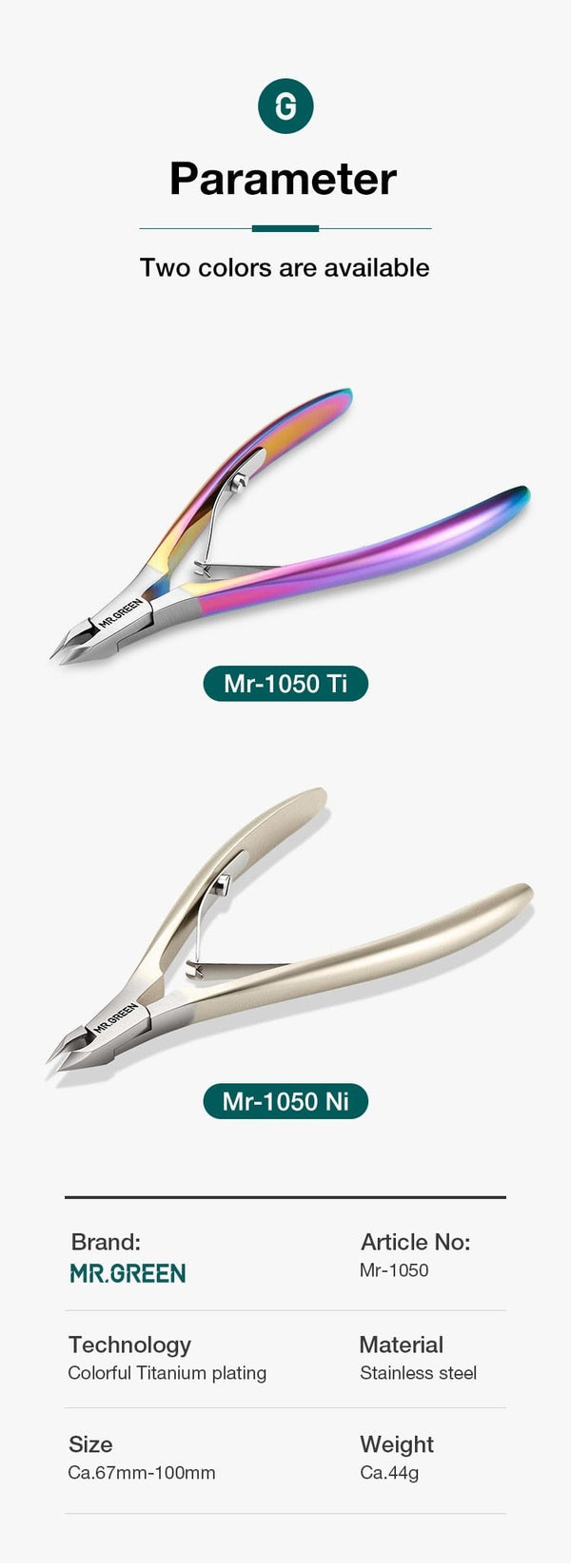 Planet Gates Gorgeous Colorful Cuticle Nippers Cuticle Clippers Nail Manicure Scissors Trimmer Dead Skin Remover Stainless Steel Tool
