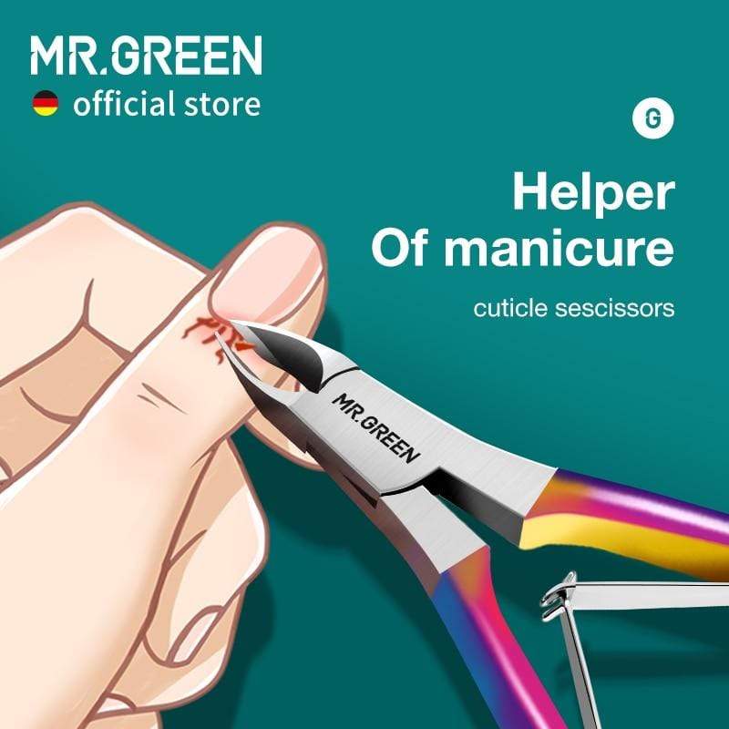 Planet Gates Gorgeous Colorful Cuticle Nippers Cuticle Clippers Nail Manicure Scissors Trimmer Dead Skin Remover Stainless Steel Tool