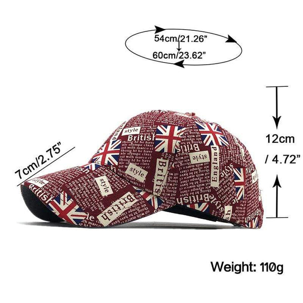 Planet Gates Gorras Brand United Kingdom Flag Men fishing Baseball Cap Mens Snapback Bone Adjustable Wonmen Baseball Hat Snapback Hat
