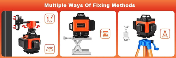 Planet Gates GOXAWEE 360 Laser level 16/12 Lines 3D/4D Self-leveling Nivel Laser Cross Horizontal Vertical Green Beam For Construction Tools