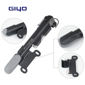 Planet Gates GP-61S Telescopic Bicycle Pump W/in-line Gauge Fits Schrader Presta Cycling MTB Ball Portable Pocket Mini Air Inflator