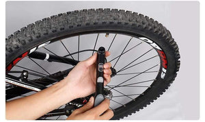 Planet Gates GP-61S Telescopic Bicycle Pump W/in-line Gauge Fits Schrader Presta Cycling MTB Ball Portable Pocket Mini Air Inflator