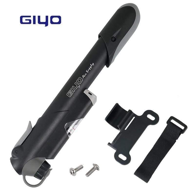Planet Gates GP-61S Telescopic Bicycle Pump W/in-line Gauge Fits Schrader Presta Cycling MTB Ball Portable Pocket Mini Air Inflator