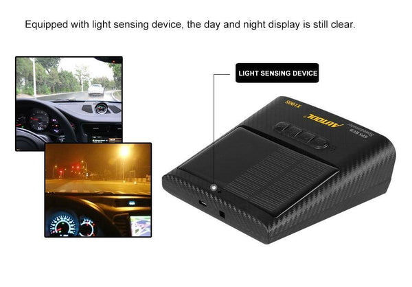 Planet Gates GPS Speedometer Car Head UP Display Auto Electronics Multifunction Digital Speed Altitude Meter Automotive KM/H