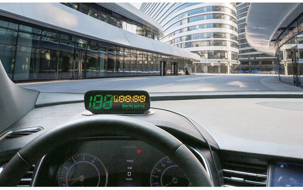 Planet Gates GPS Speedometer Car Head UP Display Auto Electronics Multifunction Digital Speed Altitude Meter Automotive KM/H