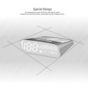Planet Gates GPS Speedometer Car Head UP Display Auto Electronics Multifunction Digital Speed Altitude Meter Automotive KM/H