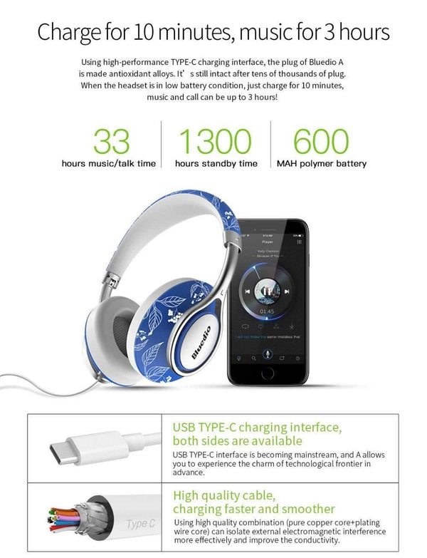 Planet Gates graffiti / China Bluedio A2 Bluetooth Headphones/Headset Fashionable Wireless Headphones for phones and music