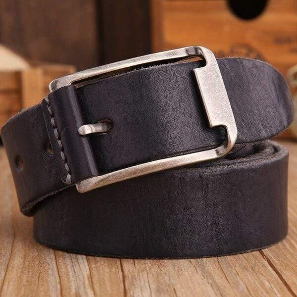 Belt Men High Quality Luxury 100% Real Cowhide Full Grain Genuine Leather Camel Cowboy 3.8 Cm Masculine Soft