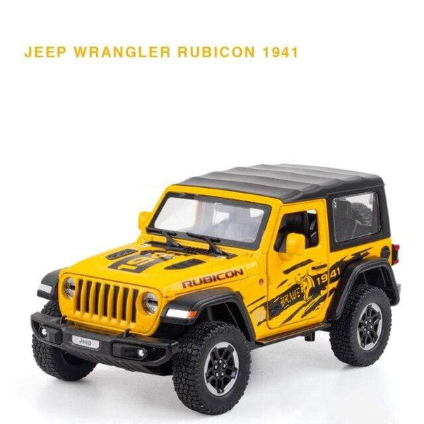 Planet Gates gray 1:20 Jeep Wrangler Alloy Simulation Car Model Rubicon Die-casting Metal Toy Off-road Vehicle Car Model Collection for Children