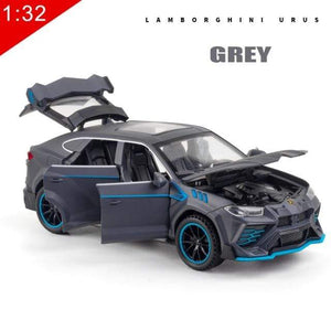 Planet Gates gray 1:32 Alloy Car Model Lux Lamborghini-Urus Coupe SUV Diecast Metal Vehicle Display Gifts Birthday for Children Christmas Toy