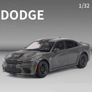 Planet Gates Gray 1:32 Dodge Charger SRT Hellcat Simulation car of Model Alloy Toy car muscle vehicle children Classic Metal Cars birthday gifts