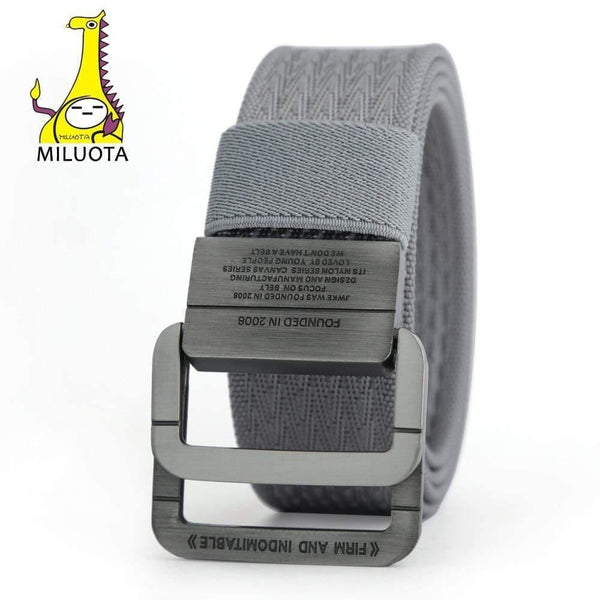 Military Equipment Tactical Belt Man Double Ring Buckle Thicken Canvas Belts for Men Waistband