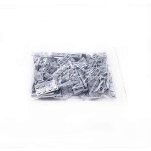 Planet Gates Gray 100pcs/lot Construction Building Blocks Set Children Birkcs Parts Mix 8 Size DIY Model Building Figure Eduational Toys For Kids