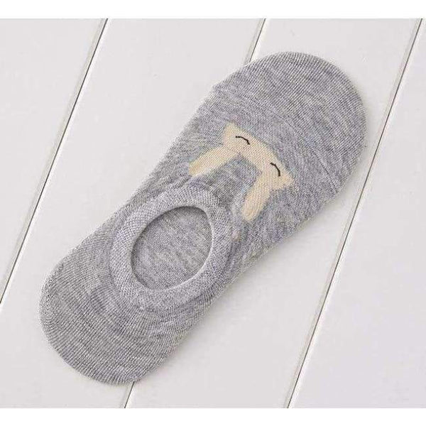 Planet Gates Gray 10pieces=5pair  Summer ankle socks women candy color silicone antiskid invisible socks cool Cotton socks free shipping