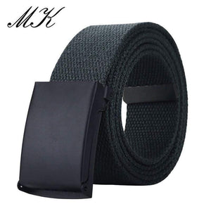 Canvas Belts For Men Military Tactical Male Strap Metal Slider Buckle Men Belts For Jeans Pants