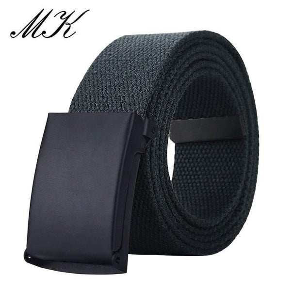 Canvas Belts For Men Military Tactical Male Strap Metal Slider Buckle Men Belts For Jeans Pants