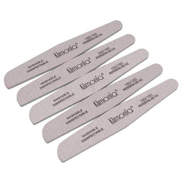 Planet Gates Gray 180 Grit 10Pcs Professional Rhombus Nail File 80/100/150/180/240 Nail Varnish Sets Wooden nagelvijl Manicure Tools Nails Accessories