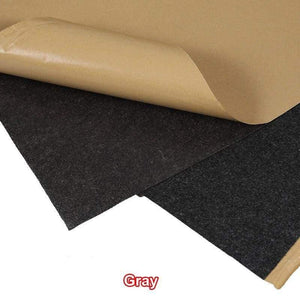 1x0.5m Speaker Cloth Self-Adhesive Felt Subwoofer Box Tape Strip Patch Sound Absorption Anti-seismic Beige/Silver/Gray/Black
