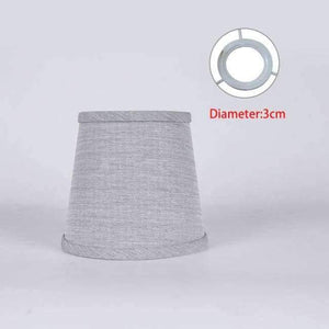 Planet Gates Gray 2 LAINGDERFUL PVC Lampshade Nordic Style Lamp Cover Linen Light Cover Chandelier Wall Lamp Shade for E14 Candle Lamps
