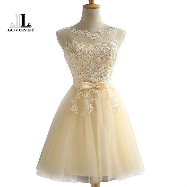 Robe Cocktail Party Dress 2017 Elegant Backless Short Cocktail Dresses Adjustable Lace Up Back Prom Dress CH604B