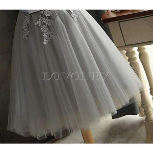 Planet Gates Gray / 2 Robe Cocktail Party Dress 2017 Elegant Backless Short Cocktail Dresses Adjustable Lace Up Back Prom Dress CH604B