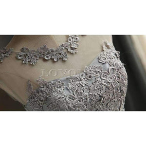 Planet Gates Gray / 2 Robe Cocktail Party Dress 2017 Elegant Backless Short Cocktail Dresses Adjustable Lace Up Back Prom Dress CH604B