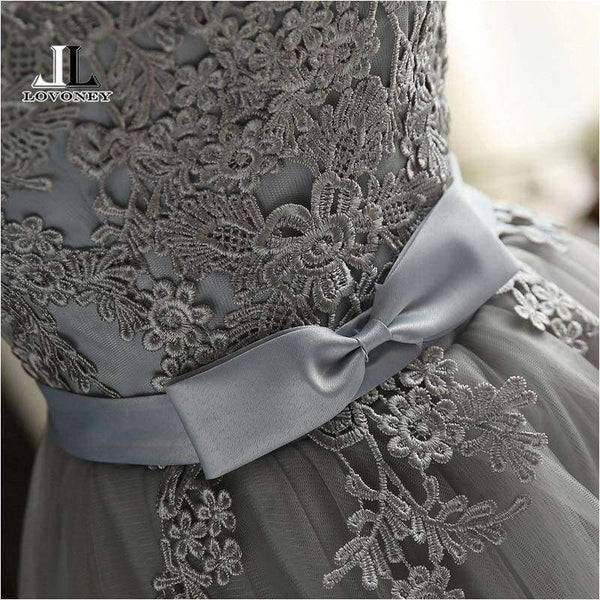 Planet Gates Gray / 2 Robe Cocktail Party Dress 2017 Elegant Backless Short Cocktail Dresses Adjustable Lace Up Back Prom Dress CH604B