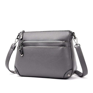 Multi-layer Zipper Bag Top Quality Girls Messenger Bags In Shoulder Bag Women's Cross-body Bags
