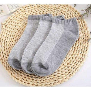 Planet Gates Gray 20Pcs=10Pair Women's Socks Invisible Ankle Socks Women Summer Breathable Thin Boat Sock Big Size calcetines EUR 36-42