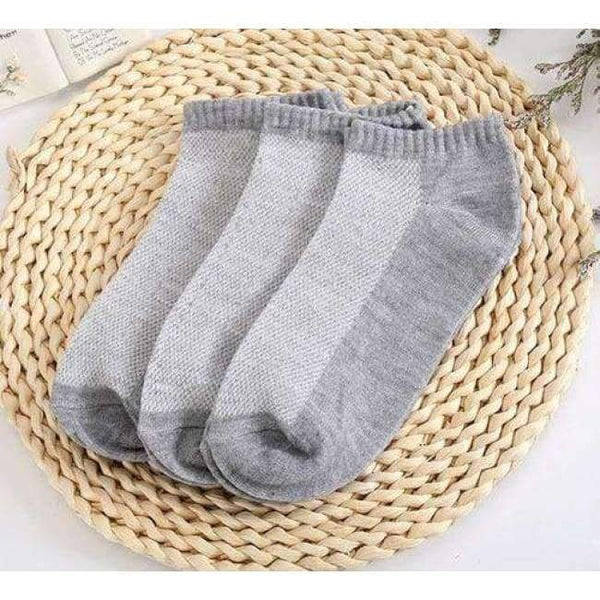 Planet Gates Gray 20Pcs=10Pair Women's Socks Invisible Ankle Socks Women Summer Breathable Thin Boat Sock Big Size calcetines EUR 36-42