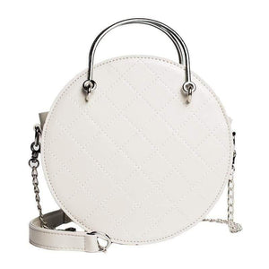Round Ladies Hand bag Leather Luxury Handbags Women Bags Designer Chain Style Women Messenger