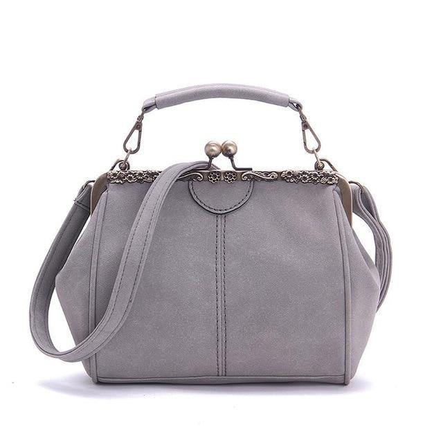 Planet Gates Vintage Shoulder Bags Women Matte Pu Leather Clip Women Messenger Bag Small Brand Designer Female Handbag Ladies Sac